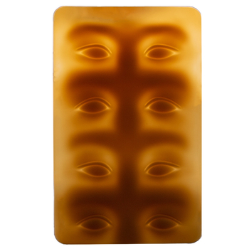 Piele de practică pentru tatuaje, silicon 3D – imitație de piele pentru sprâncene și ochi, pentru începători