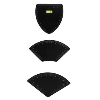 Unealtă de trasare a sprâncenelor cu riglă metalică, poziționare cu trei puncte pentru design precis al sprâncenelor (Origine: Guangzhou)