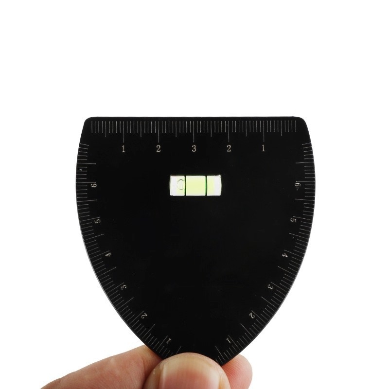 Unealtă de trasare a sprâncenelor cu riglă metalică, poziționare cu trei puncte pentru design precis al sprâncenelor (Origine: Guangzhou)