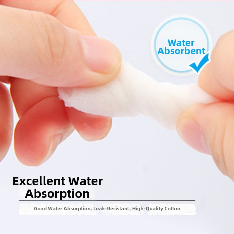 Hrubšie bavlnené tampóny na make-up, čistá bavlna, na odstraňovanie make-upu, 500 kusov