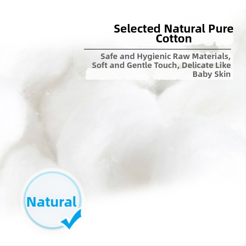 Hrubšie bavlnené tampóny na make-up, čistá bavlna, na odstraňovanie make-upu, 500 kusov