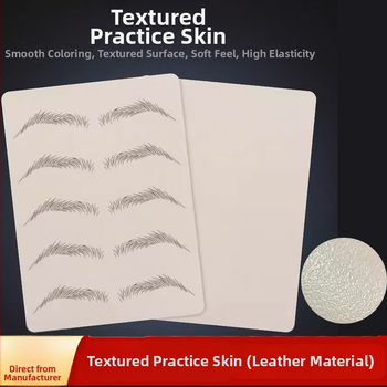 Piele de practică pentru tatuarea sprâncenelor — silicon cu textură pielii, pentru machiaj semi-permanent