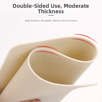 Piele de practică pentru tatuarea sprâncenelor — silicon cu textură pielii, pentru machiaj semi-permanent