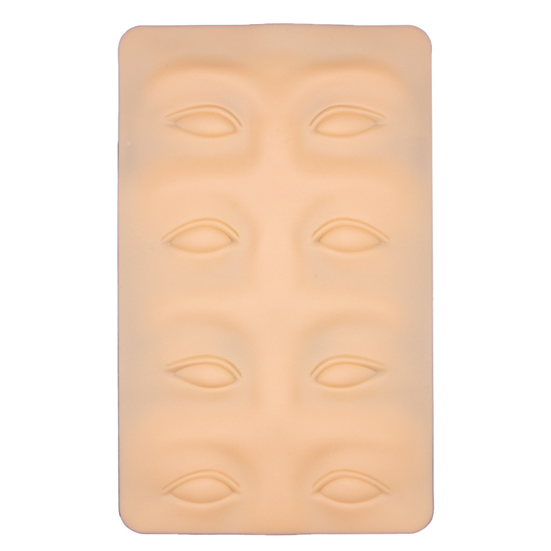Piele de practică pentru tatuaj sprâncene (silicon), imitatie 3D a sprânenelor și ochilor, aproximativ 138,5 g/foaie, Guangzhou origine, pentru începători