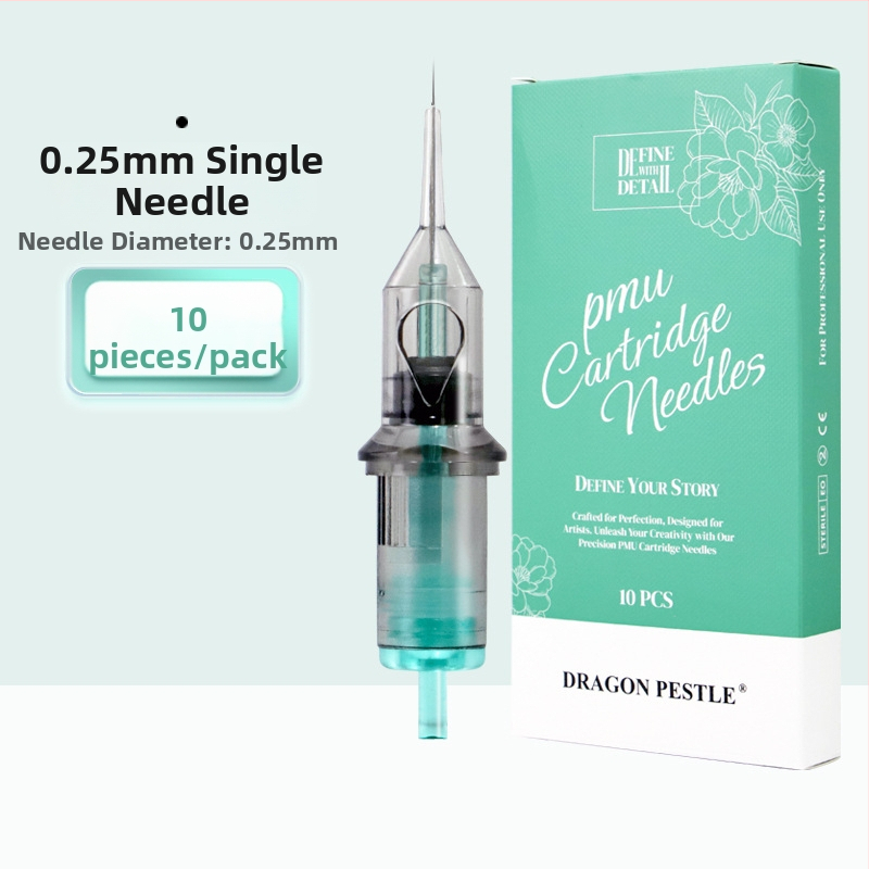 Vienkartinė All-in-One PMU adata skirta antakių, lūpų ir akių kontūro tatuiravimui