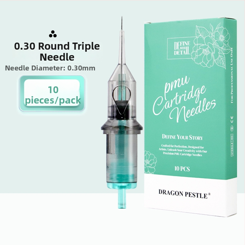 Vienkartinė All-in-One PMU adata skirta antakių, lūpų ir akių kontūro tatuiravimui