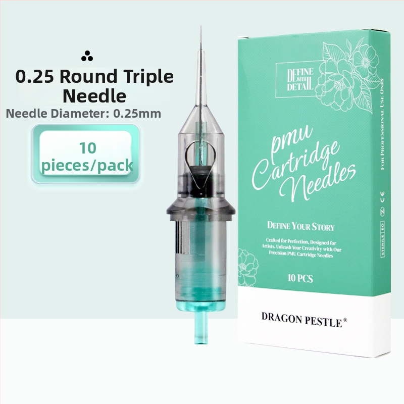 Vienkartinė All-in-One PMU adata skirta antakių, lūpų ir akių kontūro tatuiravimui