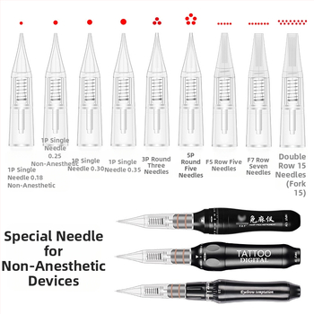 Tatuiravimo adata mikroblading įrankiui, universalus suderinamumas, grynasis svoris 20 g, pakuotėje 100 vnt., licencijuotas privatinis prekės ženklas