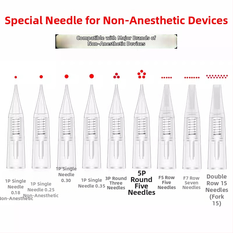 Tatuiravimo adata mikroblading įrankiui, universalus suderinamumas, grynasis svoris 20 g, pakuotėje 100 vnt., licencijuotas privatinis prekės ženklas