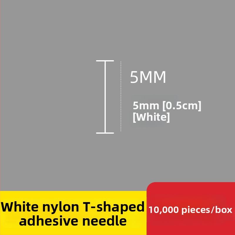 Nailono etikečių adata etikečių pistolei, I-formos plona plastikinė adata; 10 000 vienetų; Medžiaga: perdirbtas PP; Taikymas: kelnytės, kojinės, megztiniai, apatiniai drabužiai, užuolaidos, apranga, liemenėlių nugaros sagtis