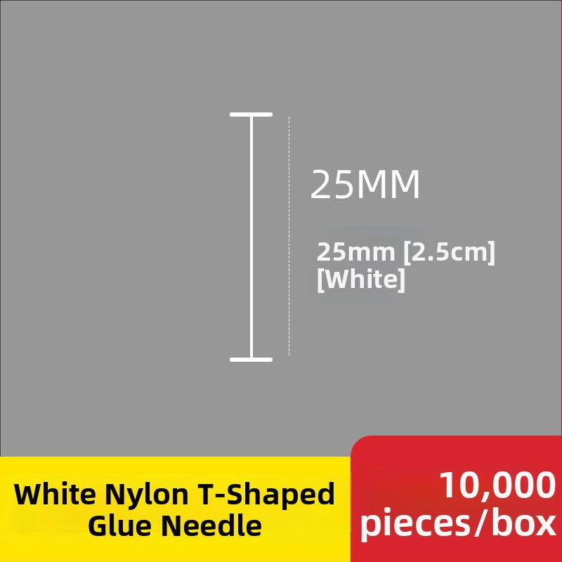 Nailono etikečių adata etikečių pistolei, I-formos plona plastikinė adata; 10 000 vienetų; Medžiaga: perdirbtas PP; Taikymas: kelnytės, kojinės, megztiniai, apatiniai drabužiai, užuolaidos, apranga, liemenėlių nugaros sagtis