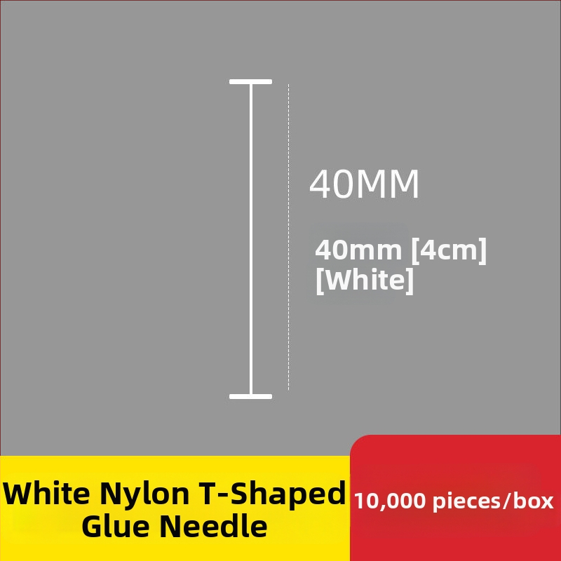 Nailono etikečių adata etikečių pistolei, I-formos plona plastikinė adata; 10 000 vienetų; Medžiaga: perdirbtas PP; Taikymas: kelnytės, kojinės, megztiniai, apatiniai drabužiai, užuolaidos, apranga, liemenėlių nugaros sagtis