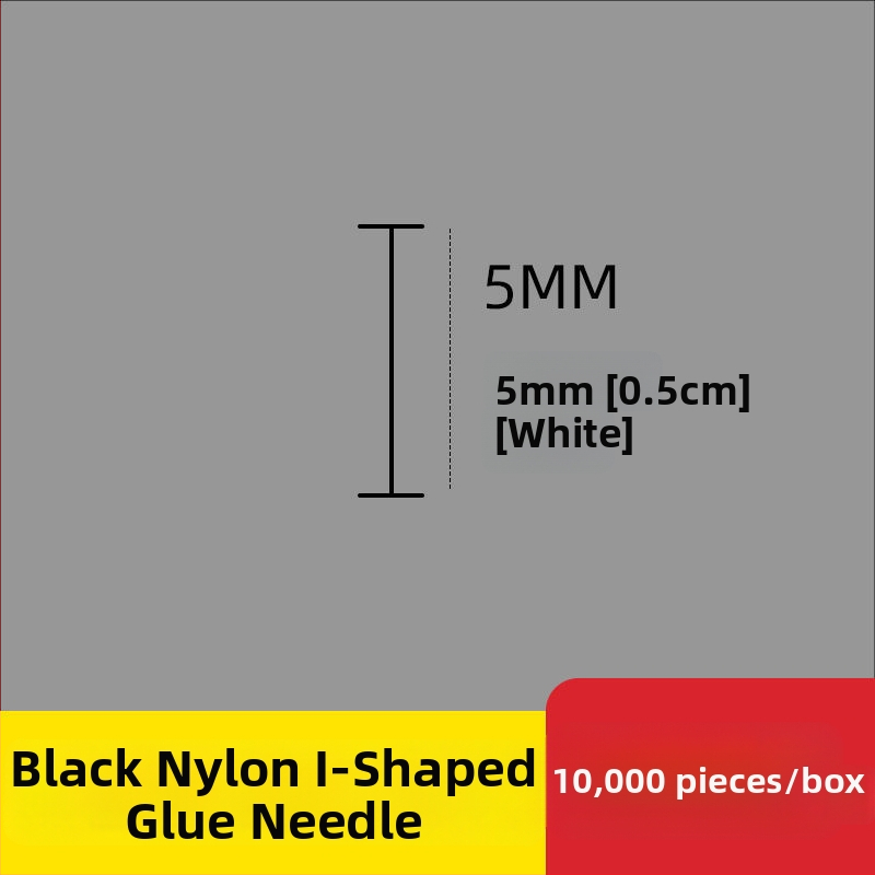 Nailono etikečių adata etikečių pistolei, I-formos plona plastikinė adata; 10 000 vienetų; Medžiaga: perdirbtas PP; Taikymas: kelnytės, kojinės, megztiniai, apatiniai drabužiai, užuolaidos, apranga, liemenėlių nugaros sagtis