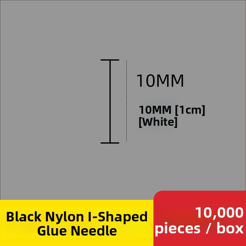 Nailono etikečių adata etikečių pistolei, I-formos plona plastikinė adata; 10 000 vienetų; Medžiaga: perdirbtas PP; Taikymas: kelnytės, kojinės, megztiniai, apatiniai drabužiai, užuolaidos, apranga, liemenėlių nugaros sagtis