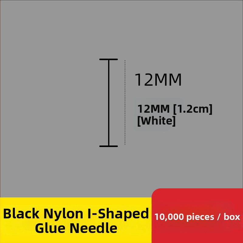 Nailono etikečių adata etikečių pistolei, I-formos plona plastikinė adata; 10 000 vienetų; Medžiaga: perdirbtas PP; Taikymas: kelnytės, kojinės, megztiniai, apatiniai drabužiai, užuolaidos, apranga, liemenėlių nugaros sagtis