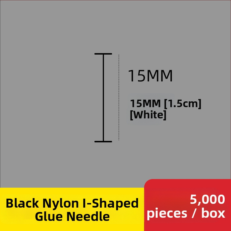 Nailono etikečių adata etikečių pistolei, I-formos plona plastikinė adata; 10 000 vienetų; Medžiaga: perdirbtas PP; Taikymas: kelnytės, kojinės, megztiniai, apatiniai drabužiai, užuolaidos, apranga, liemenėlių nugaros sagtis