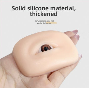 5D silikono akių ir antakių treniravimo modulis tatuiravimui - minkštas silikonas, 3D akių ir antakių simuliacija, pradedantiesiems