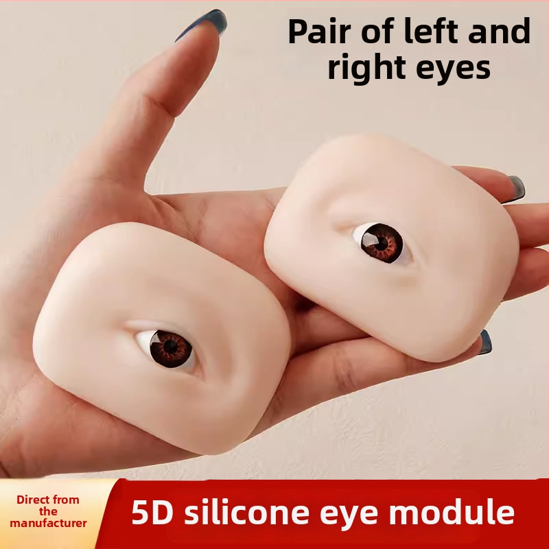 5D silikono akių ir antakių treniravimo modulis tatuiravimui - minkštas silikonas, 3D akių ir antakių simuliacija, pradedantiesiems