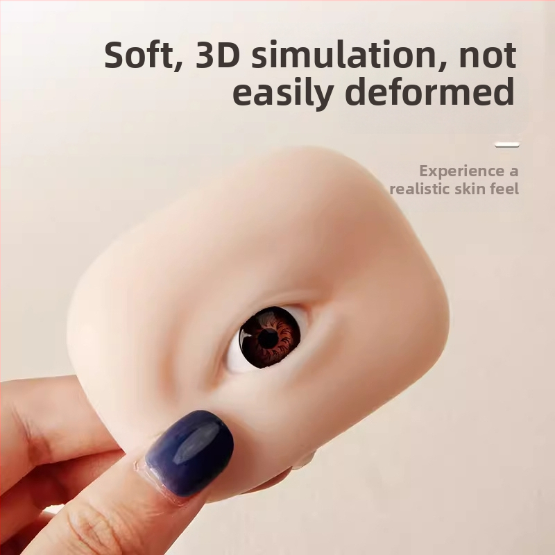 5D silikono akių ir antakių treniravimo modulis tatuiravimui - minkštas silikonas, 3D akių ir antakių simuliacija, pradedantiesiems