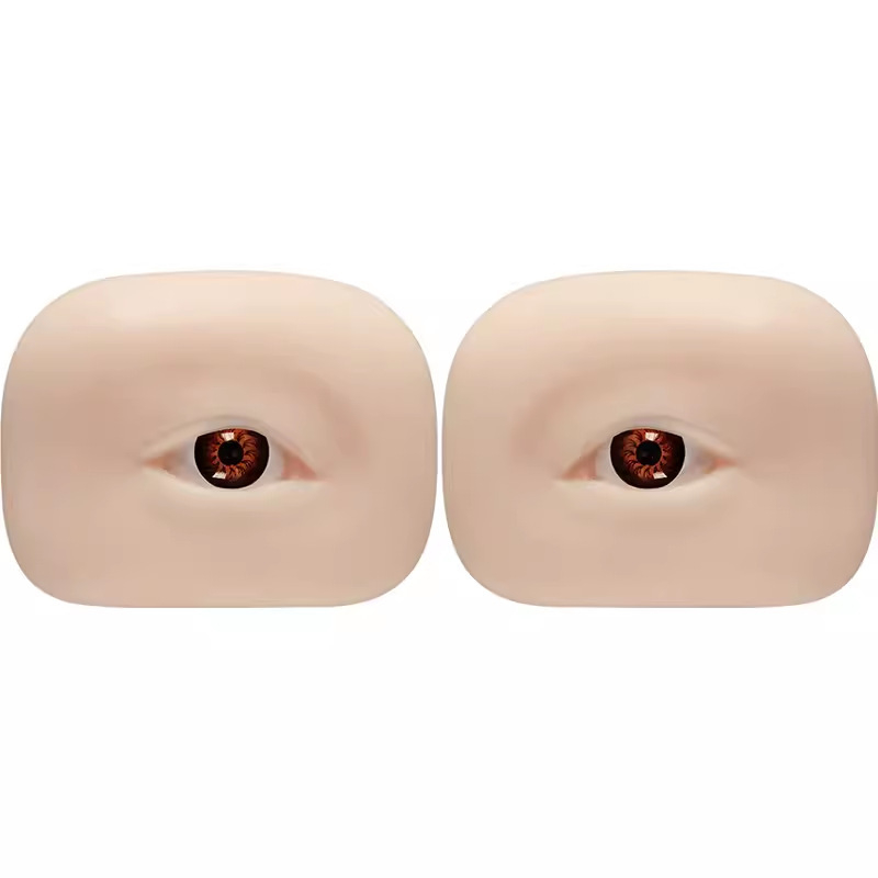 Modul de antrenament 5D din silicon pentru ochi și sprâncene, pentru tatuaje - silicon moale, simulare 3D a ochilor și sprânenelor, pentru începători