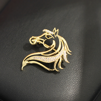 Брошка: мед, форма зодия, електроплатинация, прост стил, унисекс (материал: мед; форма: зодия; технология: електроплатинация; стил: прост; предназначение: унисекс)