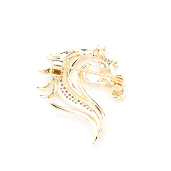 Брошка: мед, форма зодия, електроплатинация, прост стил, унисекс (материал: мед; форма: зодия; технология: електроплатинация; стил: прост; предназначение: унисекс)