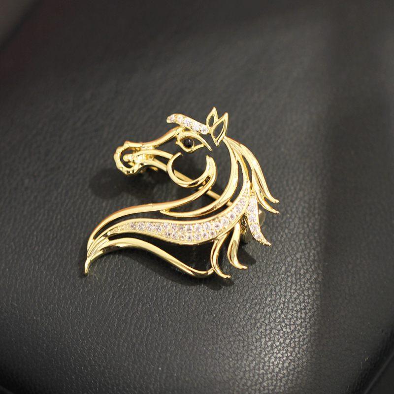 Брошка: мед, форма зодия, електроплатинация, прост стил, унисекс (материал: мед; форма: зодия; технология: електроплатинация; стил: прост; предназначение: унисекс)