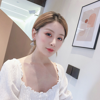 Vario auskarai su 925 sidabro adata, geometrijos vintage varpelio dizainas su karoliukais ir cirkonais