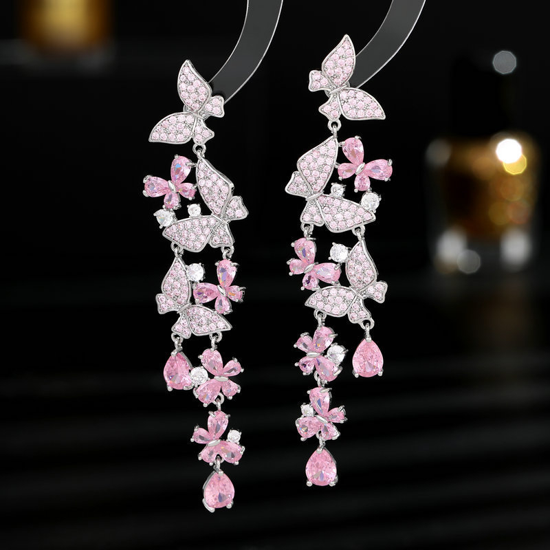 Vario auskarai su 925 sidabro adata, geometrijos vintage varpelio dizainas su karoliukais ir cirkonais