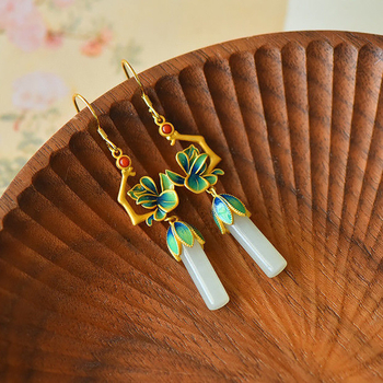 Variniai auskarai, retro stilius, elektroplatavimas, unisex