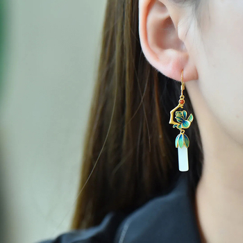 Variniai auskarai, retro stilius, elektroplatavimas, unisex