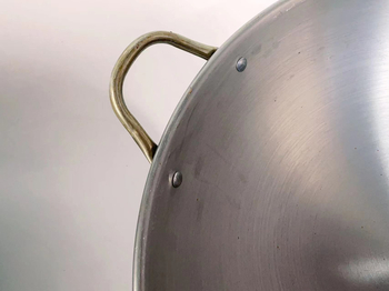 Wok, rafinuotos geležies, Curling pan modelis, 1200 g, 10 cm gylis, tinkama dujinei viryklei