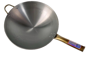 Wok, rafinuotos geležies, Curling pan modelis, 1200 g, 10 cm gylis, tinkama dujinei viryklei