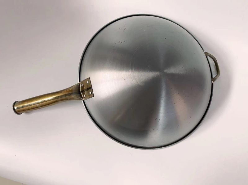 Wok, rafinuotos geležies, Curling pan modelis, 1200 g, 10 cm gylis, tinkama dujinei viryklei