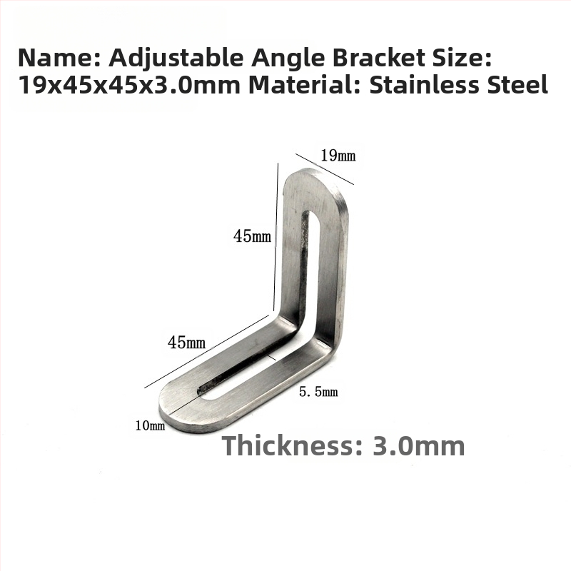 Reguliuojamos kampinis tiesus dalis iš nerūdijančio plieno – JC-0422 modelis, štampavimas, šiuolaikinis stilius
