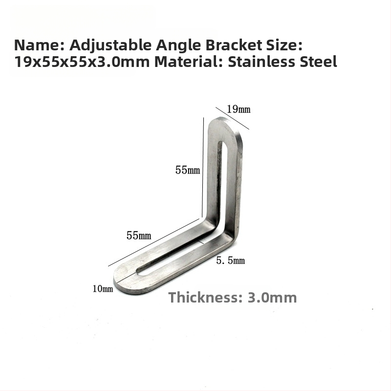 Reguliuojamos kampinis tiesus dalis iš nerūdijančio plieno – JC-0422 modelis, štampavimas, šiuolaikinis stilius