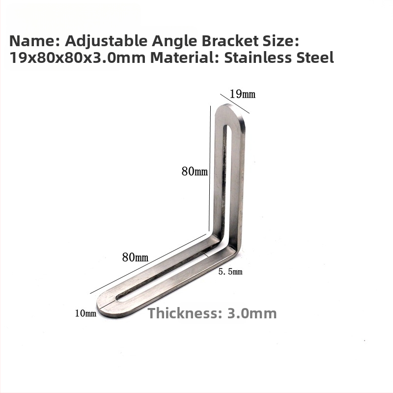 Reguliuojamos kampinis tiesus dalis iš nerūdijančio plieno – JC-0422 modelis, štampavimas, šiuolaikinis stilius