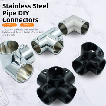 Nerūdijančio plieno tridimensinis T jungtis apvaliems vamzdžiams – modelis 20231017, prekės ženklas Jin ao ding, šiuolaikinio minimalistinio stiliaus
