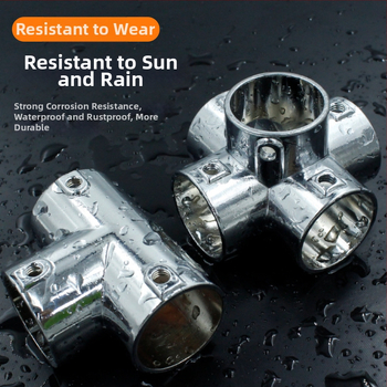 Nerūdijančio plieno tridimensinis T jungtis apvaliems vamzdžiams – modelis 20231017, prekės ženklas Jin ao ding, šiuolaikinio minimalistinio stiliaus