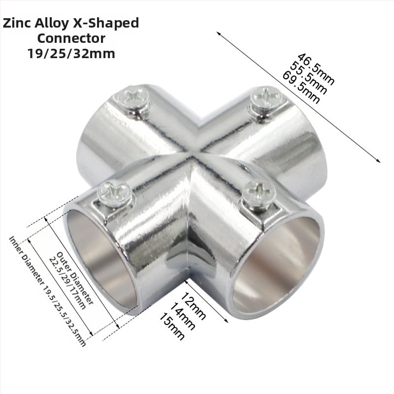 Nerūdijančio plieno tridimensinis T jungtis apvaliems vamzdžiams – modelis 20231017, prekės ženklas Jin ao ding, šiuolaikinio minimalistinio stiliaus