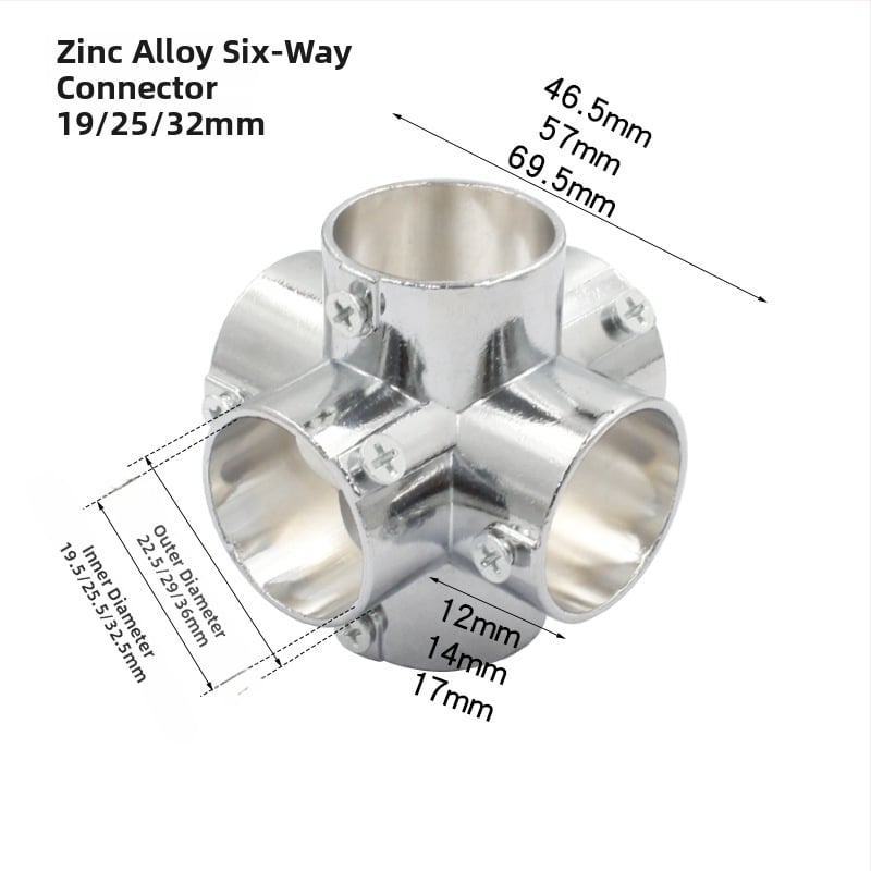 Nerūdijančio plieno tridimensinis T jungtis apvaliems vamzdžiams – modelis 20231017, prekės ženklas Jin ao ding, šiuolaikinio minimalistinio stiliaus