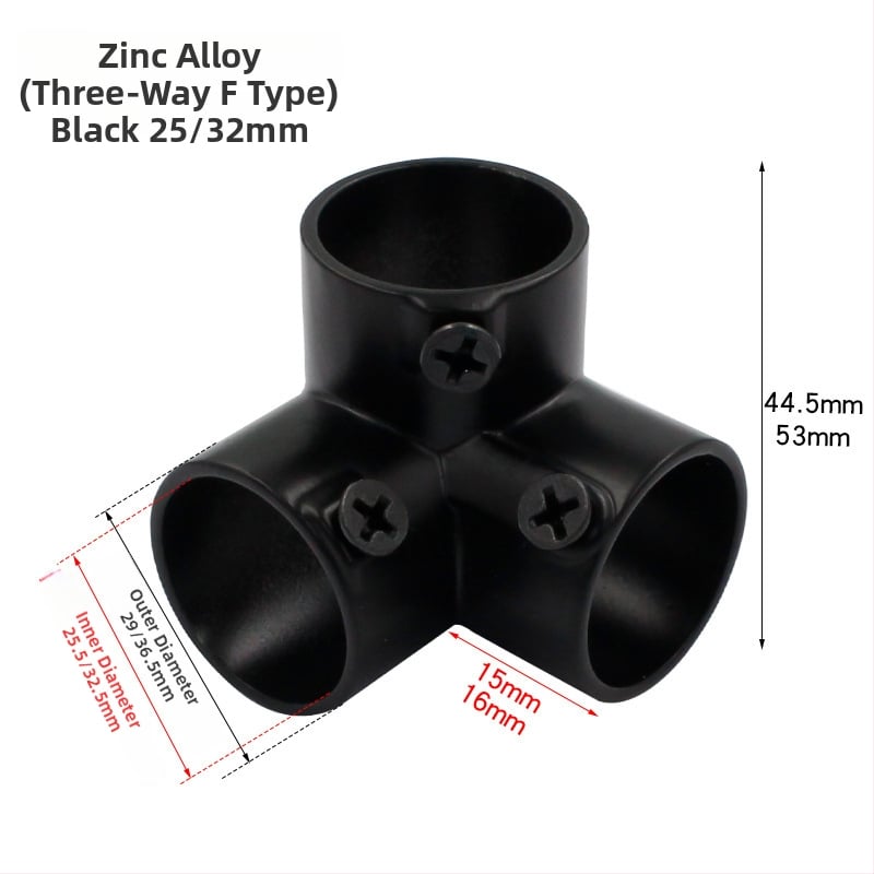 Nerūdijančio plieno tridimensinis T jungtis apvaliems vamzdžiams – modelis 20231017, prekės ženklas Jin ao ding, šiuolaikinio minimalistinio stiliaus