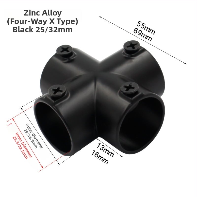 Nerūdijančio plieno tridimensinis T jungtis apvaliems vamzdžiams – modelis 20231017, prekės ženklas Jin ao ding, šiuolaikinio minimalistinio stiliaus