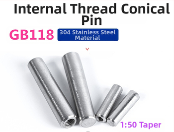 Koonusnõel sisemise lõtmega, suhe 1:50, 304 roostevabast terasest A2-70, GB118, DIN7978-A