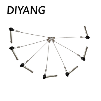 Galių plūdinio kaištis su nelaidžia virve ir greitu atleidimu; apsaugos ir pozicionavimo kaištis; paviršiaus apdaila: balta nikelio danga; medžiagos klasė: 4.8