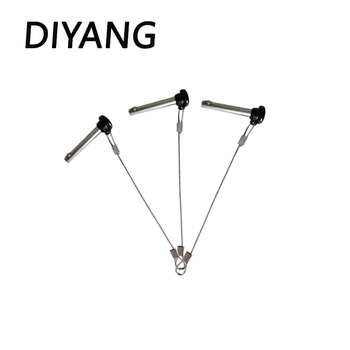 Galių plūdinio kaištis su nelaidžia virve ir greitu atleidimu; apsaugos ir pozicionavimo kaištis; paviršiaus apdaila: balta nikelio danga; medžiagos klasė: 4.8