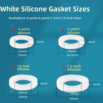 Sandarinimo žiedas vandens įvado ir dušo žarnos prijungimui — silikoninis ir nitrilinis gumos sandariklis, Water in Heaven, šiuolaikinis minimalistinis stilius