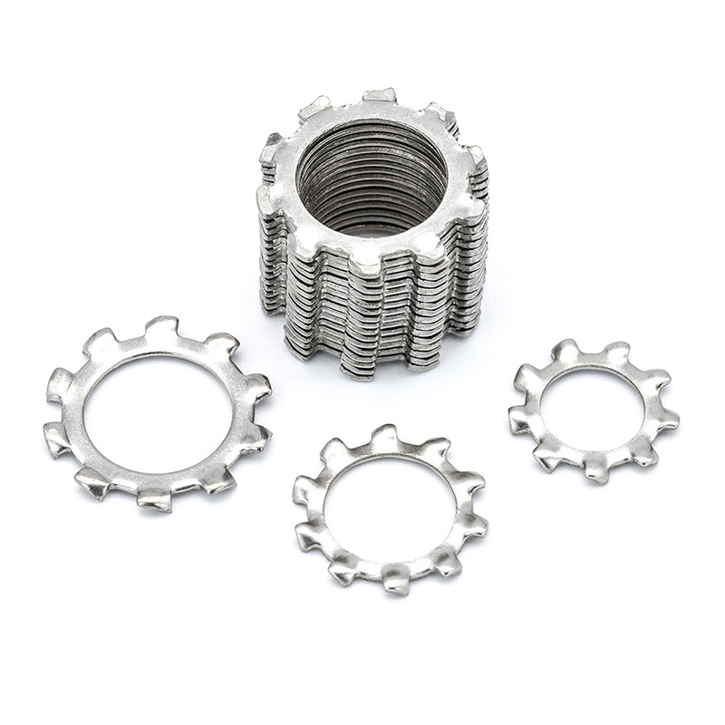 Набор шайби 410 бр., неръждаема стомана 304, външнозъбни шайби за заключване, плоски шайби, уплътнителни шайби, ограничителни шайби, клас A, национален стандарт