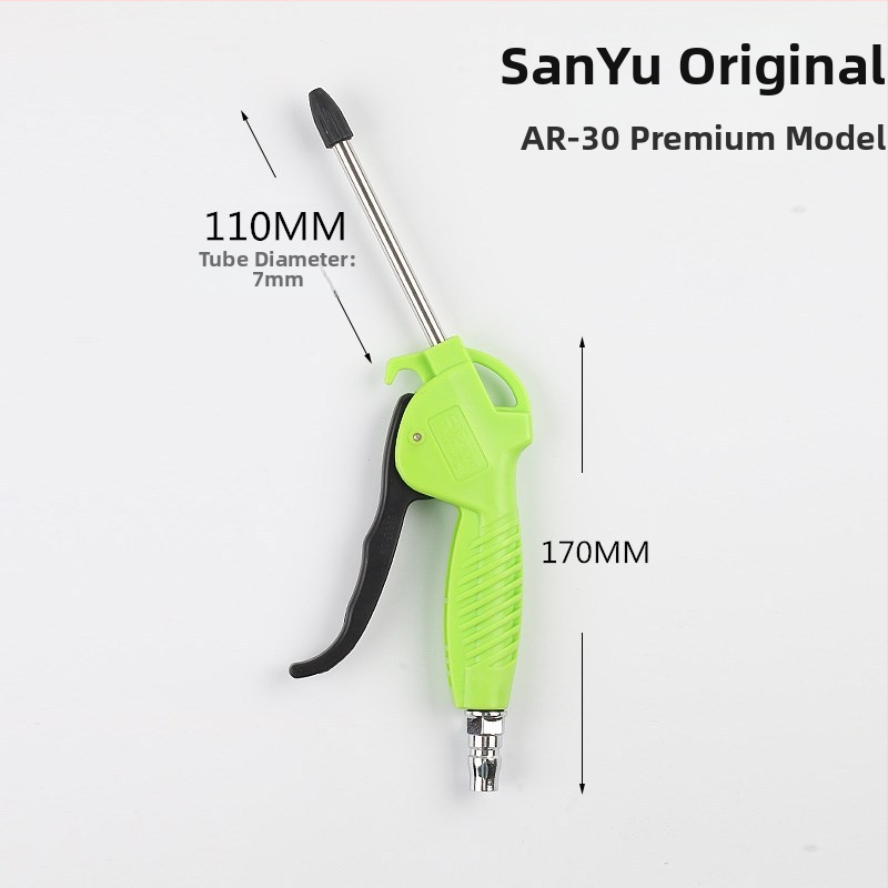 Sanyu AR-10 pneumatinė dulkių pūtimo pistoleto, aukšto slėgio dulkių šalinimui, plastiko-plieno stūmoklis, 0,15 kg