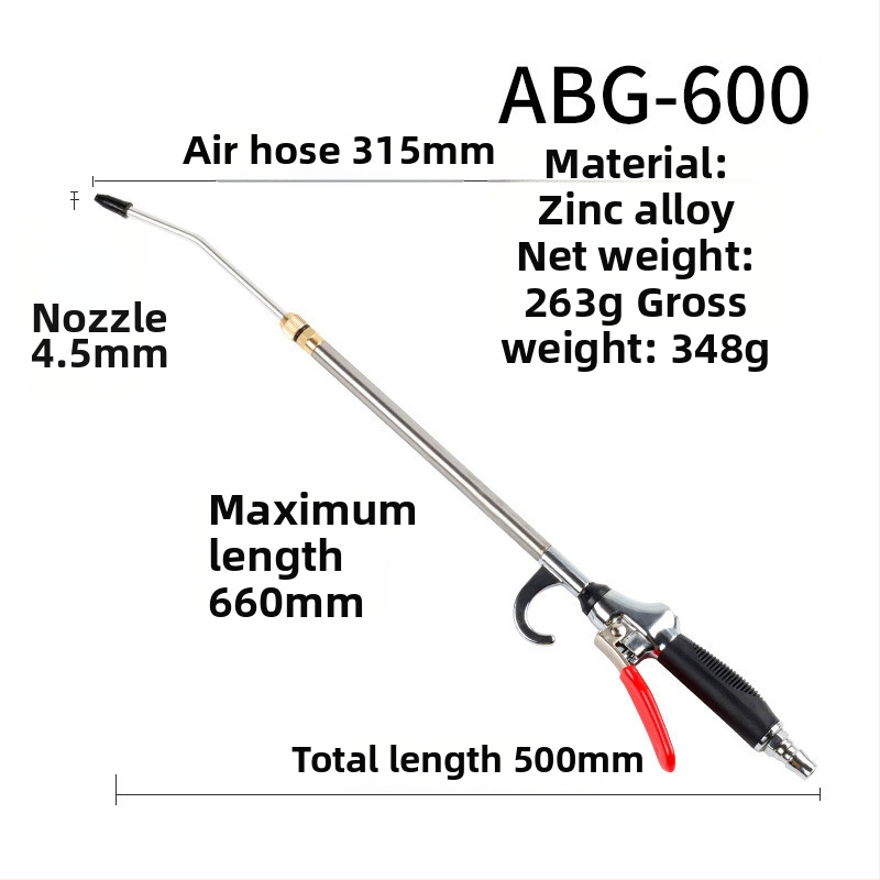 Sanyu AR-10 pneumatinė dulkių pūtimo pistoleto, aukšto slėgio dulkių šalinimui, plastiko-plieno stūmoklis, 0,15 kg